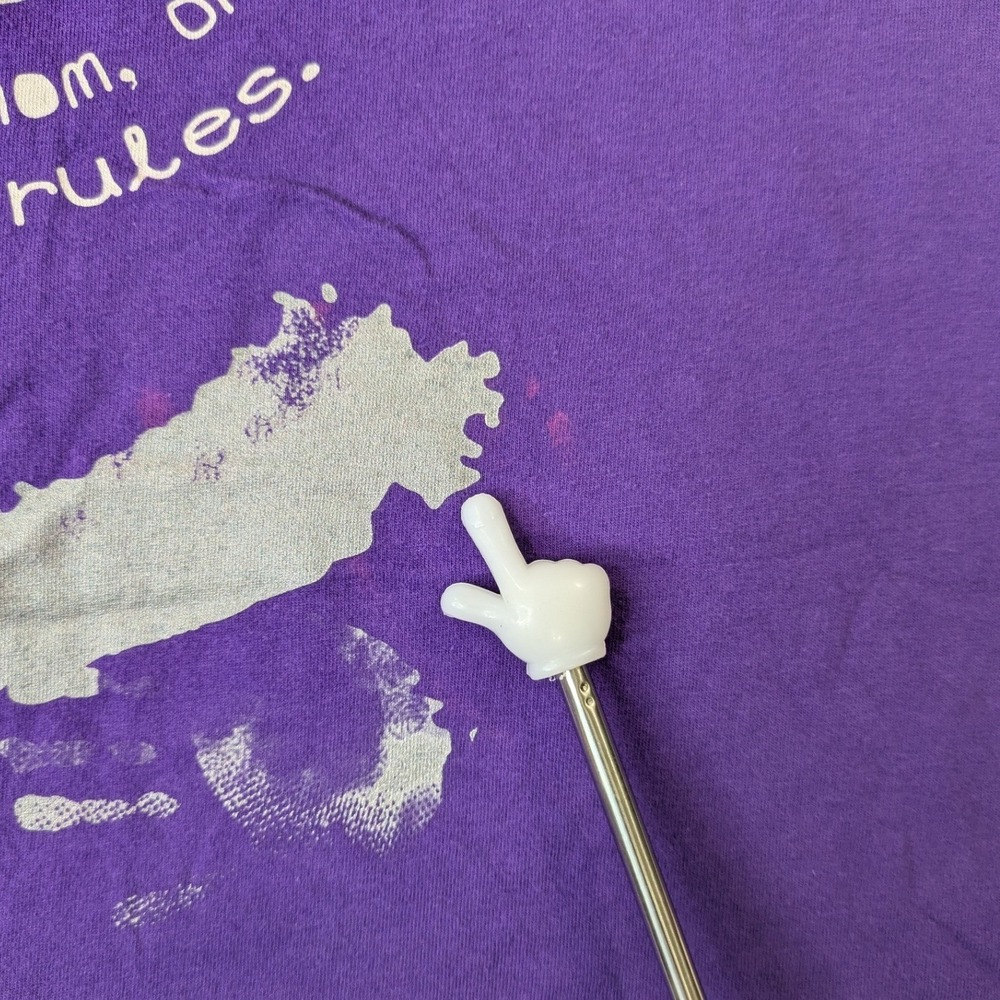 Unbranded‎ Grandma Graphic Tee XL Purple Peace Sign V-Neck Casual Humor Shirt - Picture 10 of 10